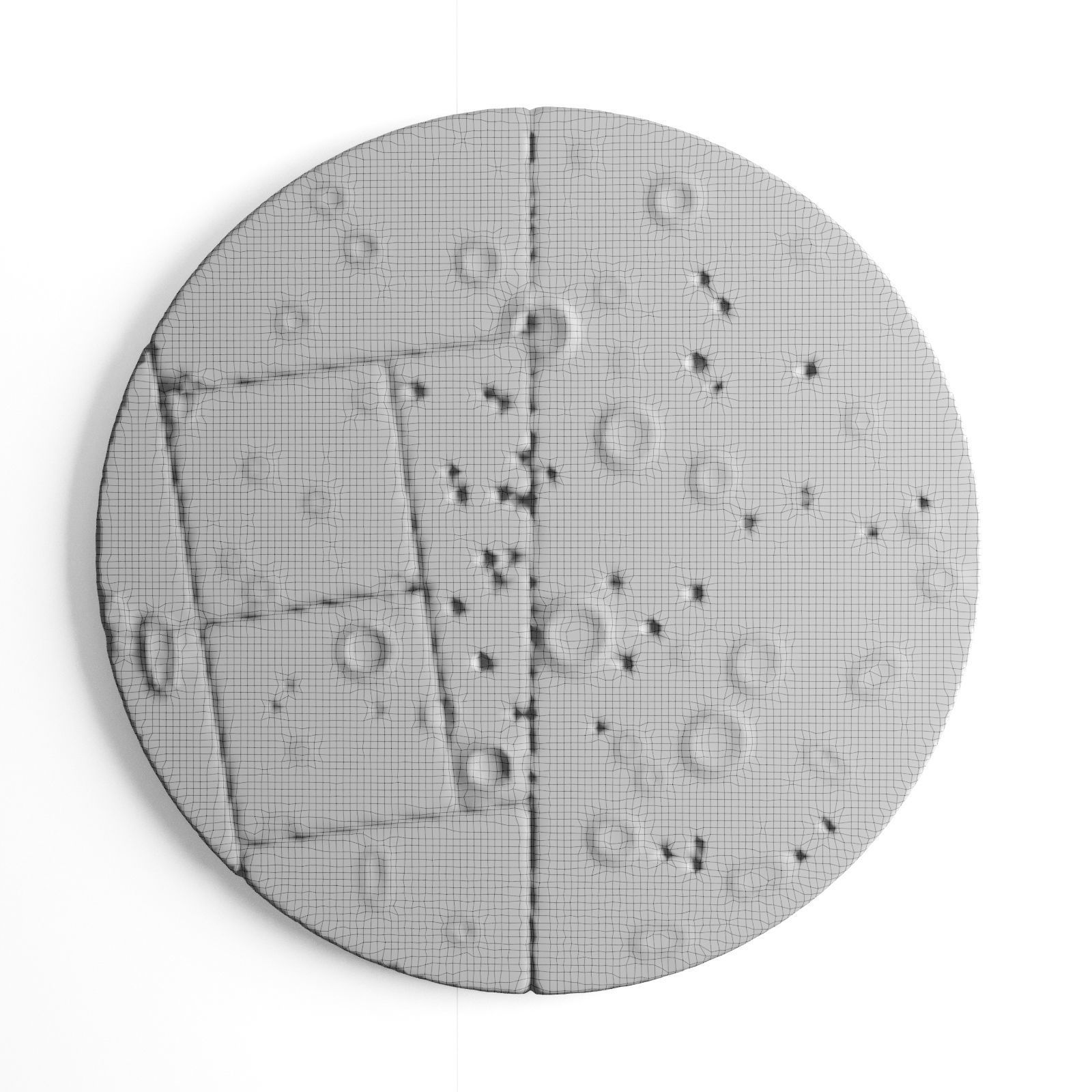 Moon wall art 3D model_5