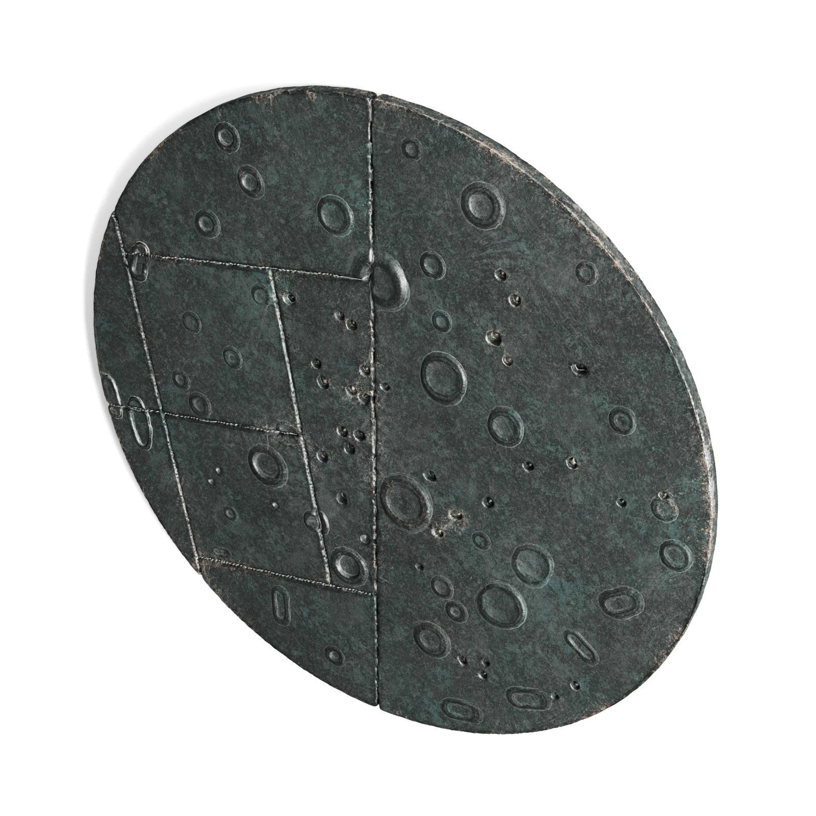 Moon wall art 3D model_4