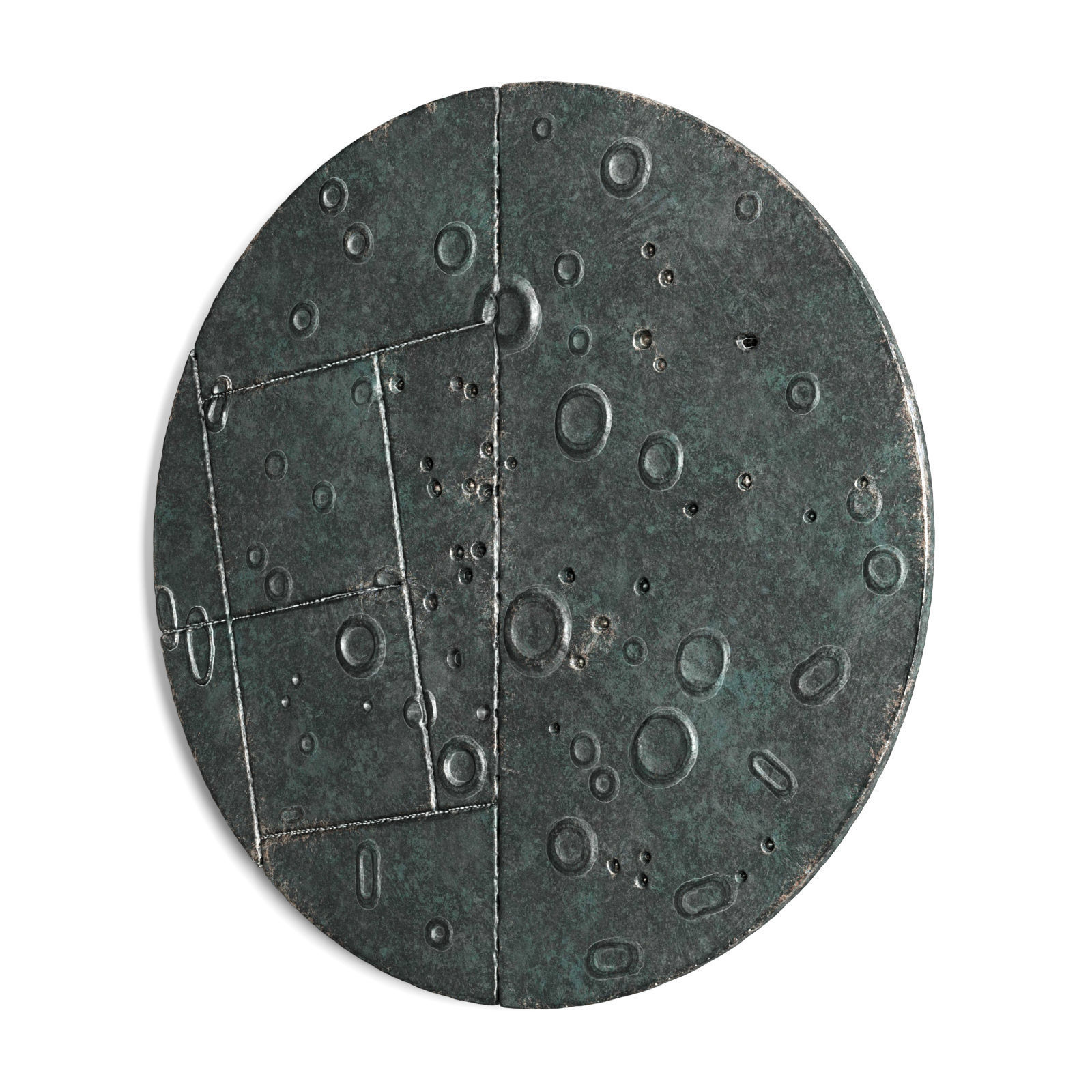 Moon wall art 3D model_2