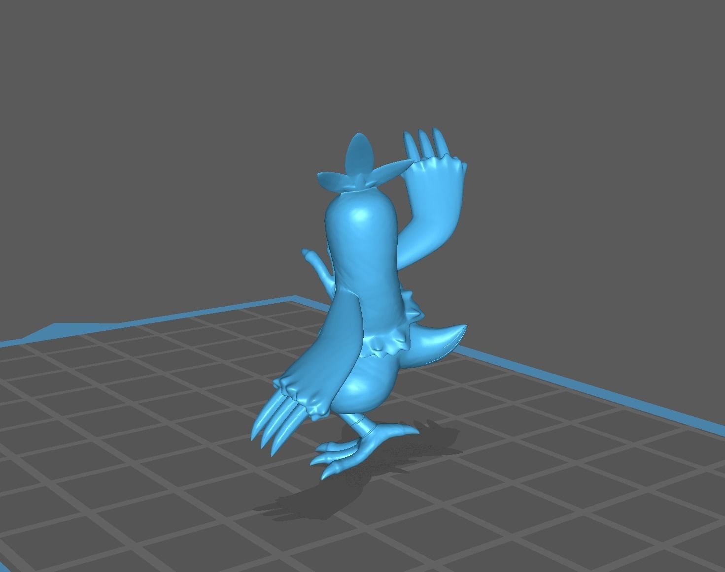 Torchic Combusken Blaziken and mega Blaziken 3D print model 3D print model_31