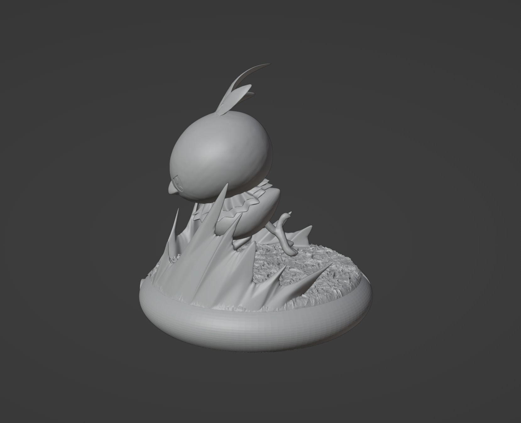 Torchic Combusken Blaziken and mega Blaziken 3D print model 3D print model_19