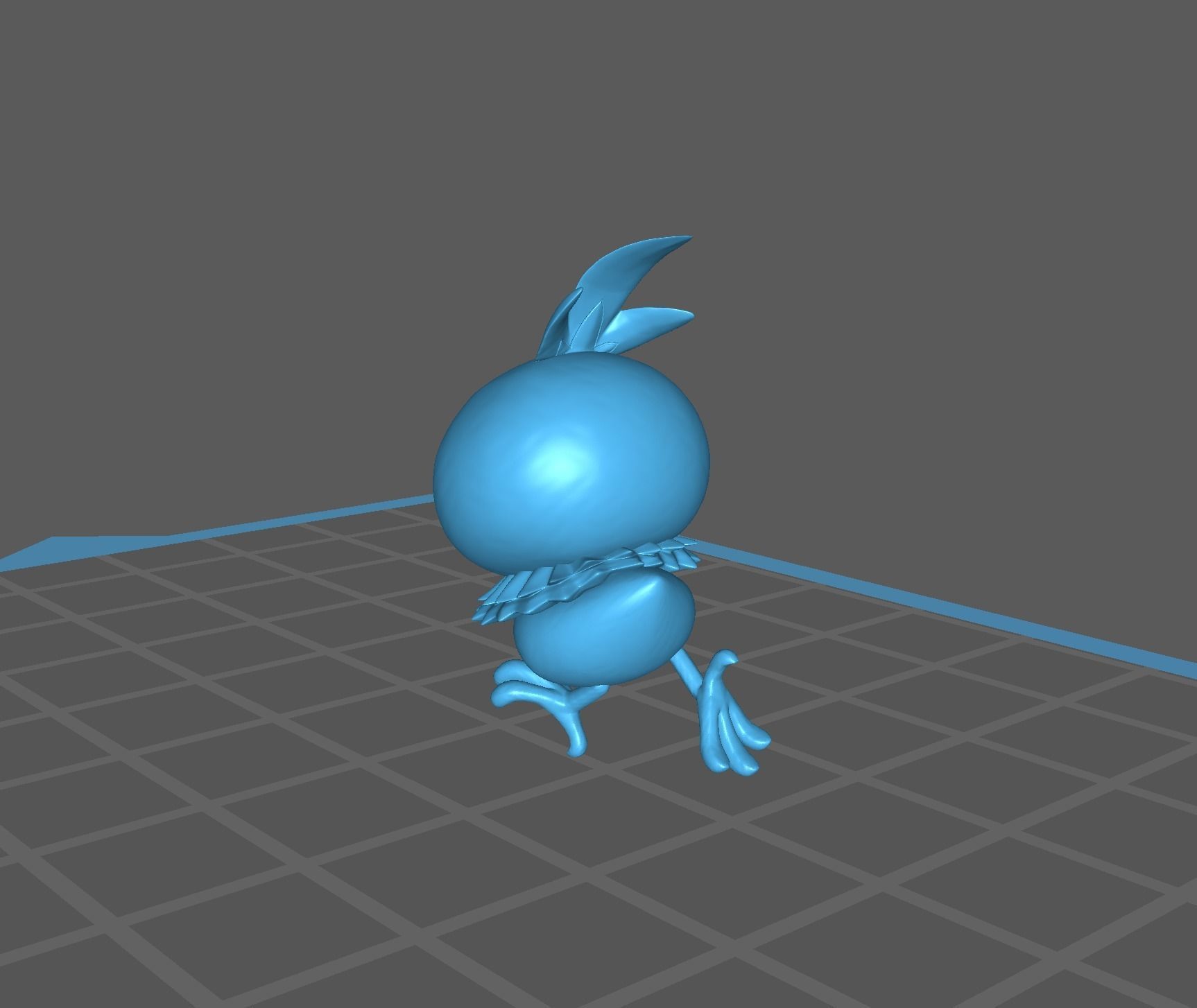 Torchic Combusken Blaziken and mega Blaziken 3D print model 3D print model_26