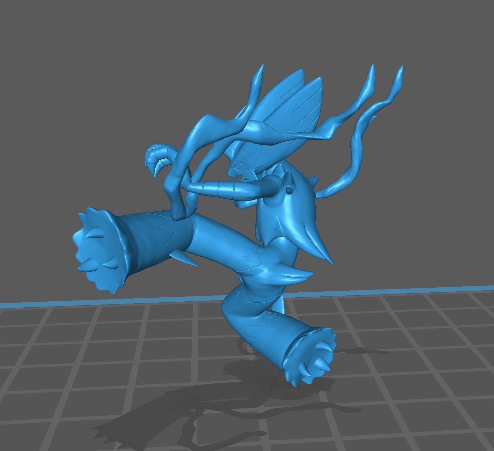 Torchic Combusken Blaziken and mega Blaziken 3D print model 3D print model_57