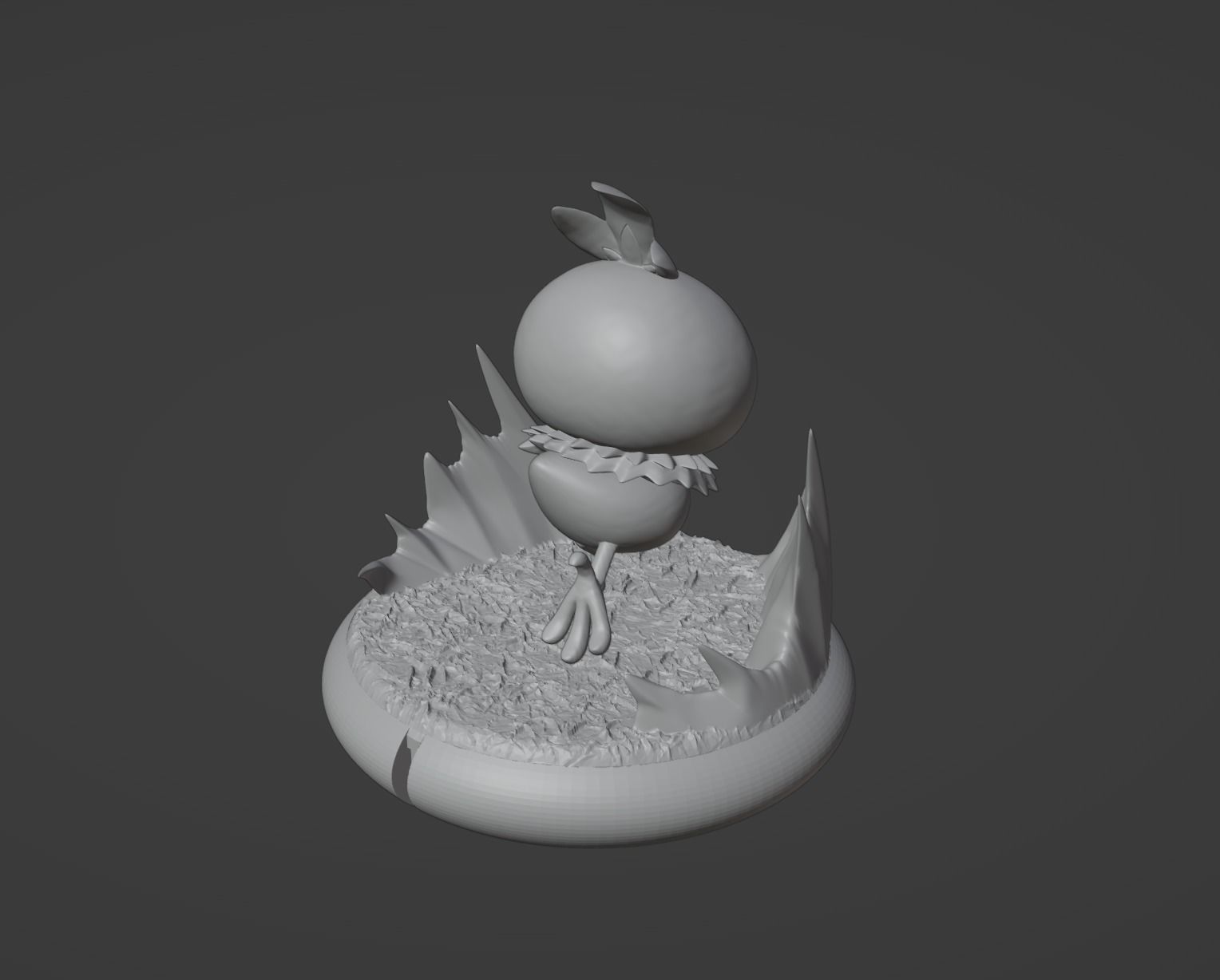 Torchic Combusken Blaziken and mega Blaziken 3D print model 3D print model_20