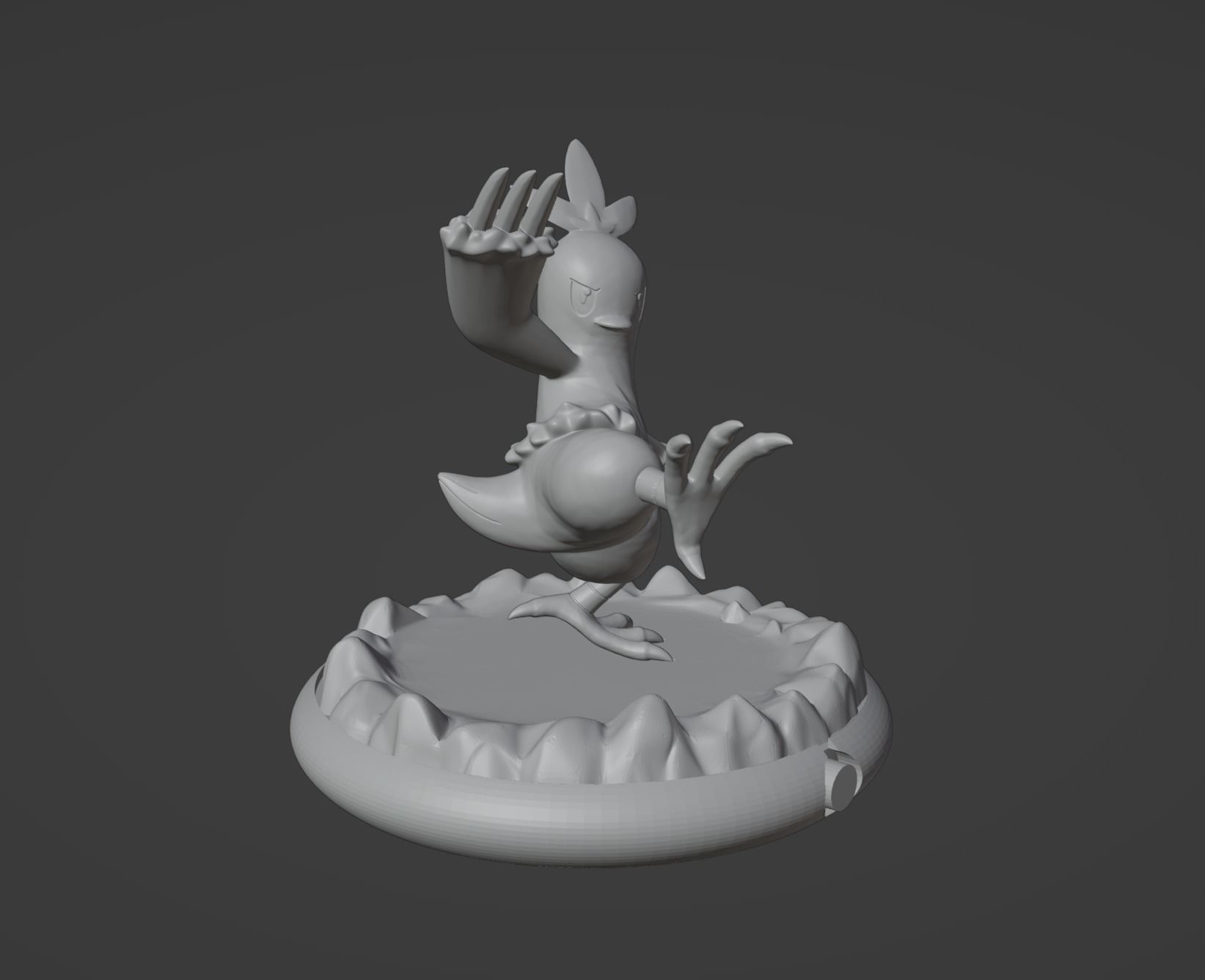 Torchic Combusken Blaziken and mega Blaziken 3D print model 3D print model_36