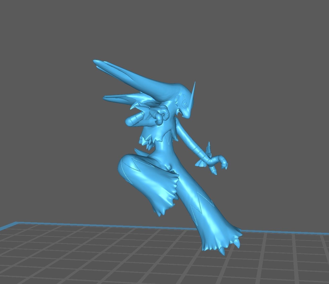 Torchic Combusken Blaziken and mega Blaziken 3D print model 3D print model_46