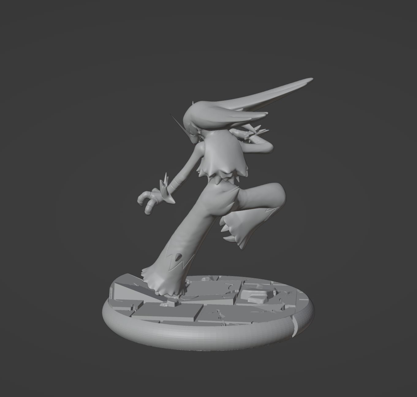 Torchic Combusken Blaziken and mega Blaziken 3D print model 3D print model_38
