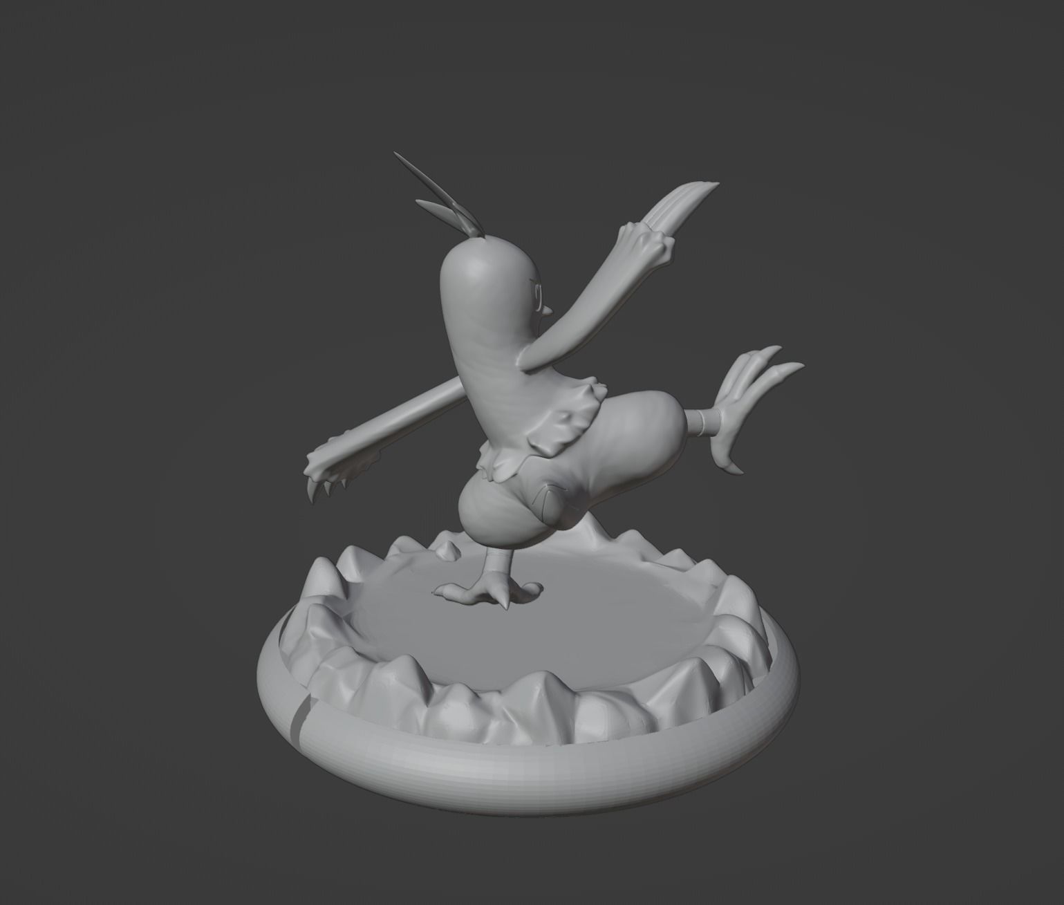 Torchic Combusken Blaziken and mega Blaziken 3D print model 3D print model_35