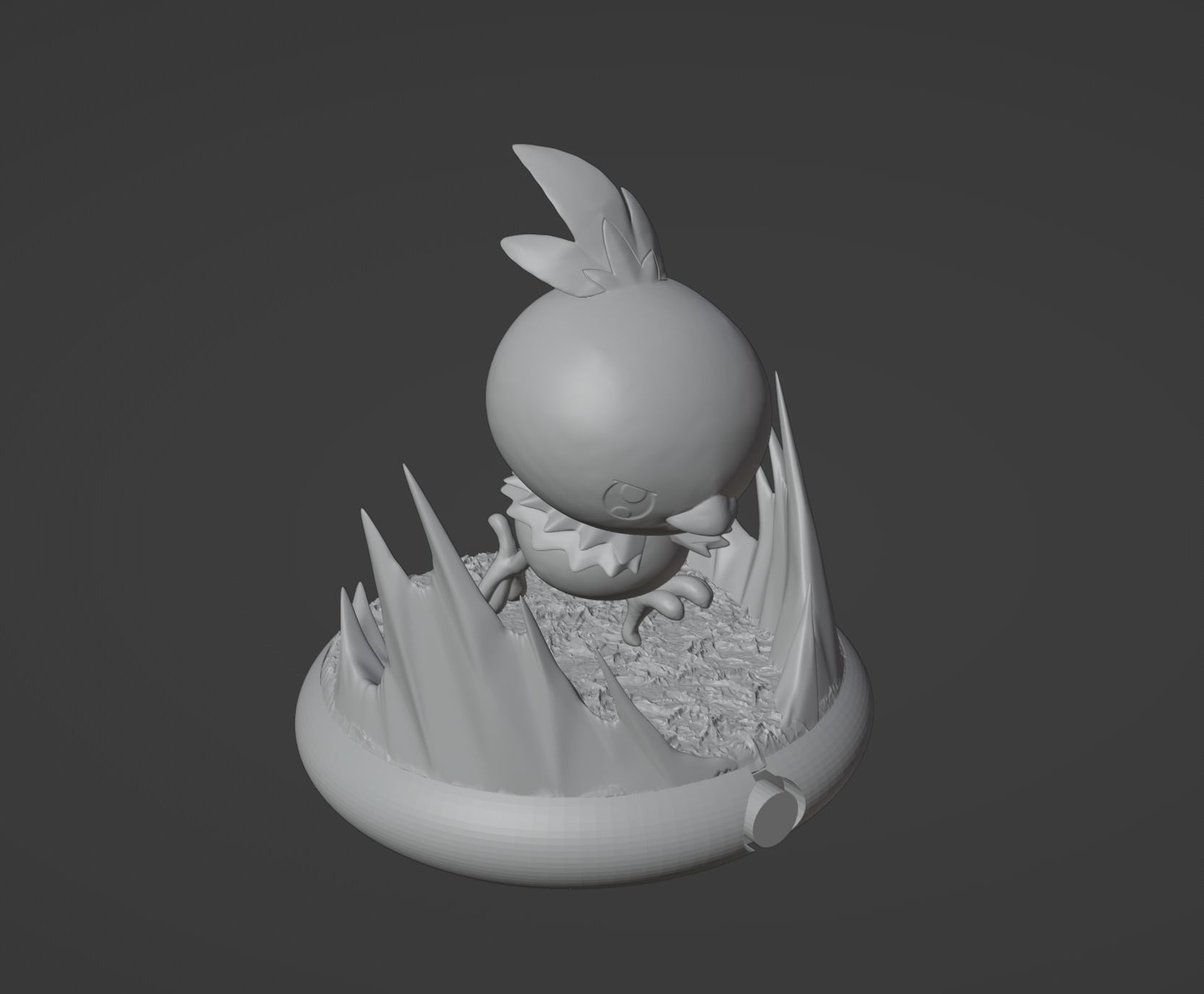 Torchic Combusken Blaziken and mega Blaziken 3D print model 3D print model_17