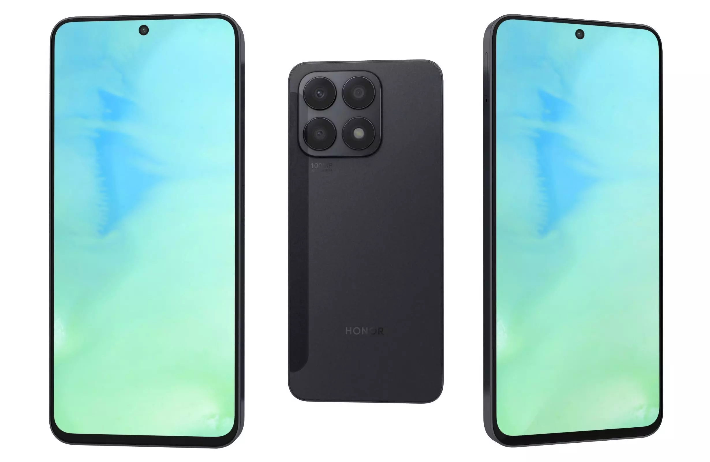 Honor X8a Black 3D model_0