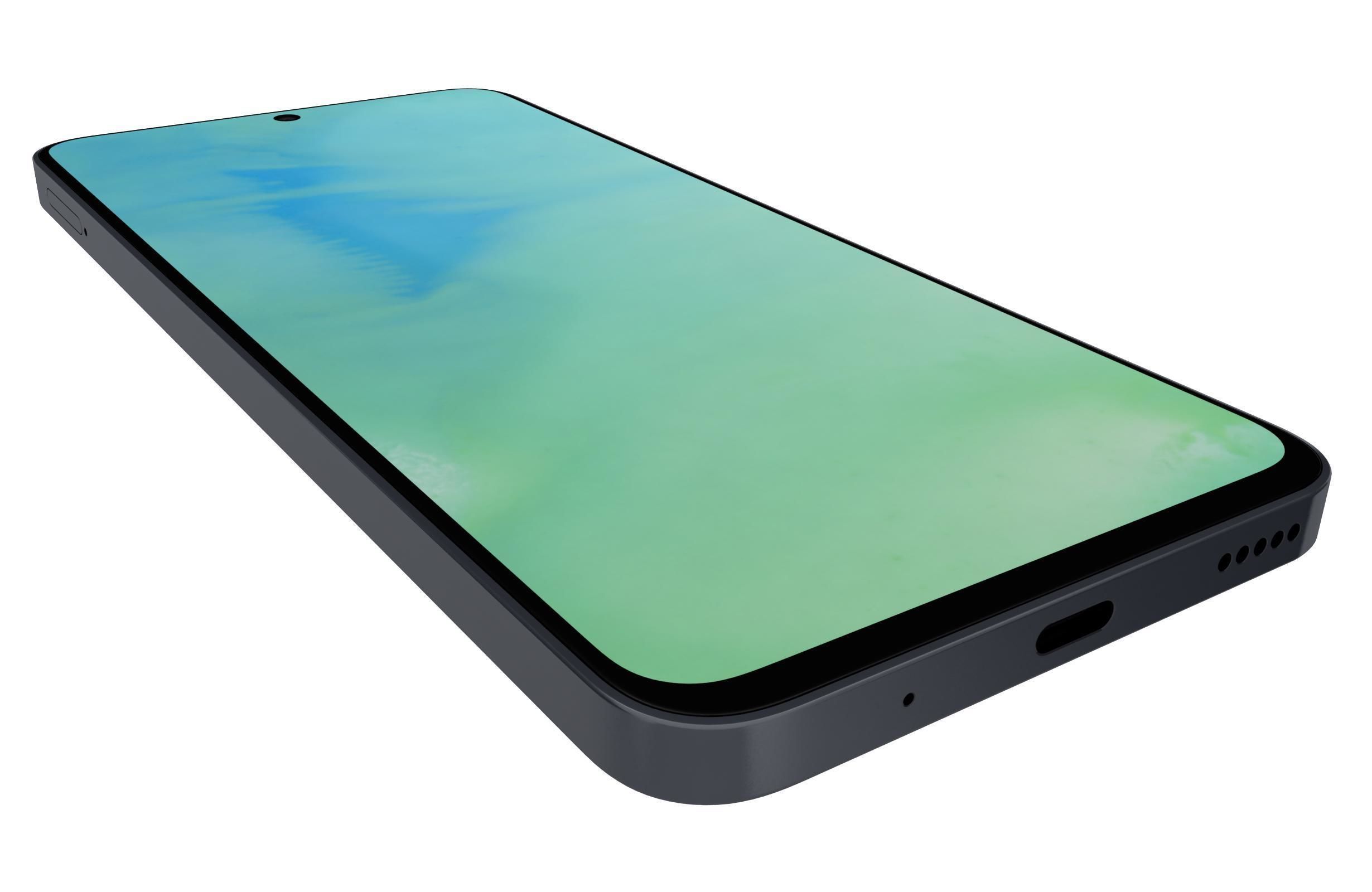 Honor X8a Black 3D model_11