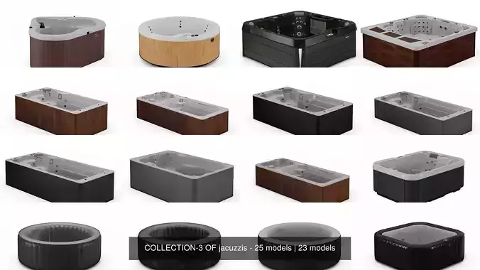 COLLECTION-3 OF jacuzzis - 25 models 