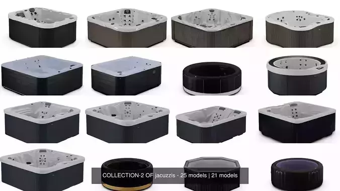COLLECTION-2 OF jacuzzis - 25 models 