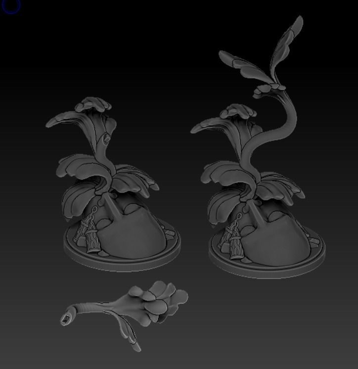 Acanthus Plant Bundle - Kingdom Death Monster 3D print terrain 3D print model_6