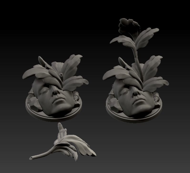 Acanthus Plant Bundle - Kingdom Death Monster 3D print terrain 3D print model_2