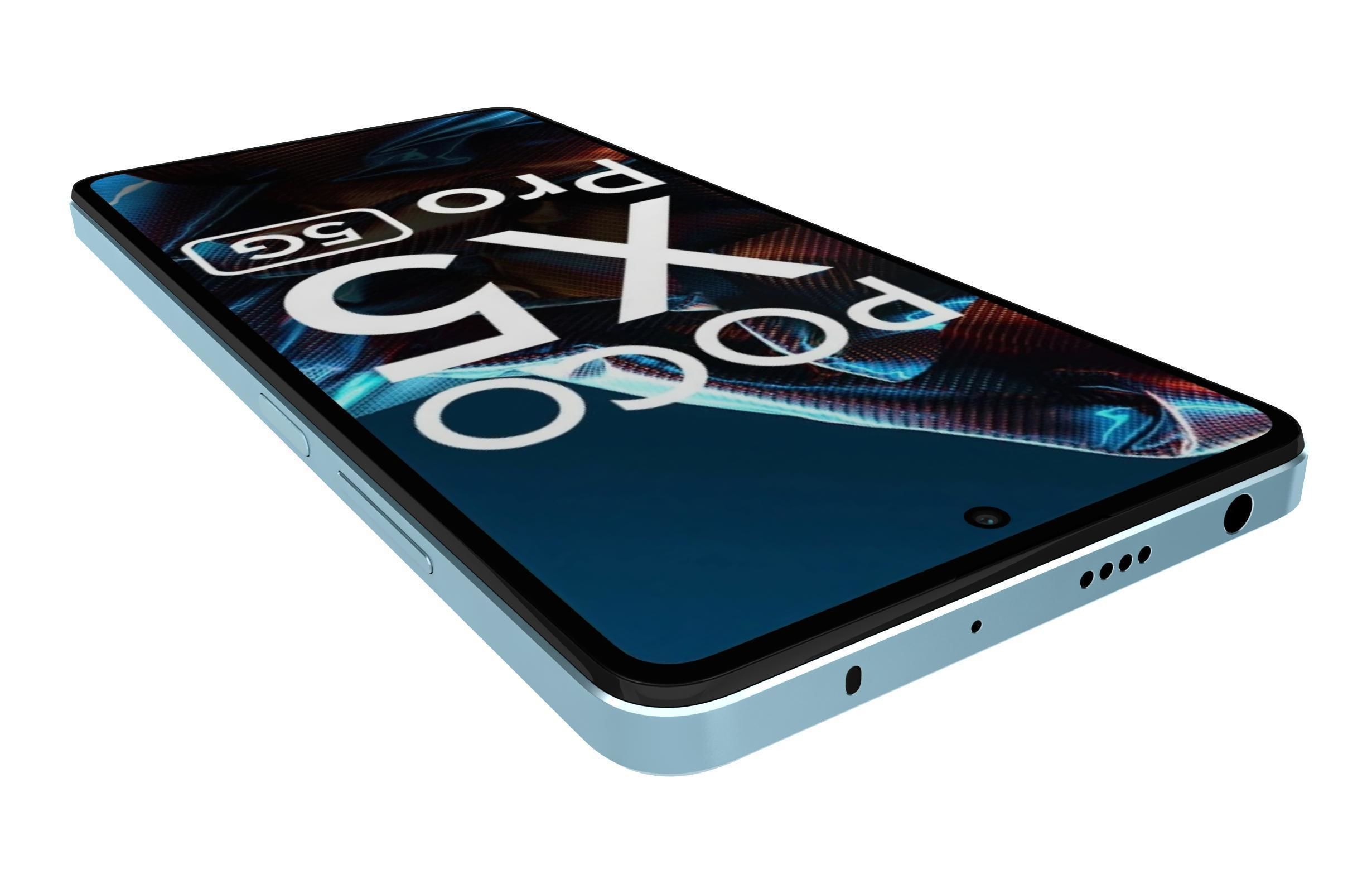 Xiaomi Poco X5 Pro 5G Blue 3D model_10