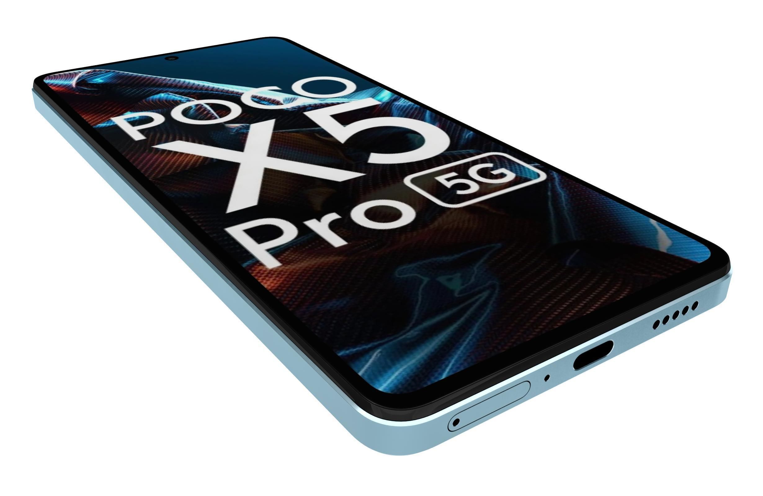 Xiaomi Poco X5 Pro 5G Blue 3D model_15