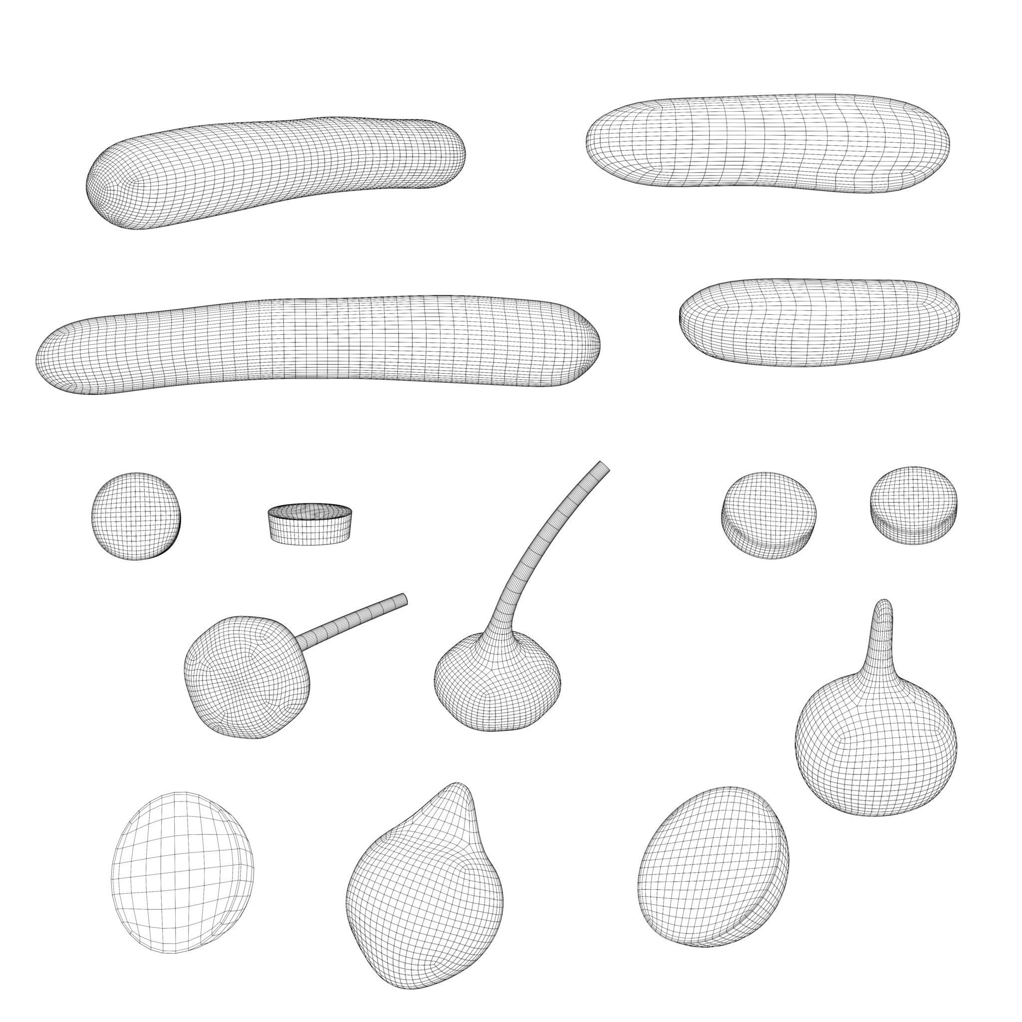 Vegetables set 1  3D model_3