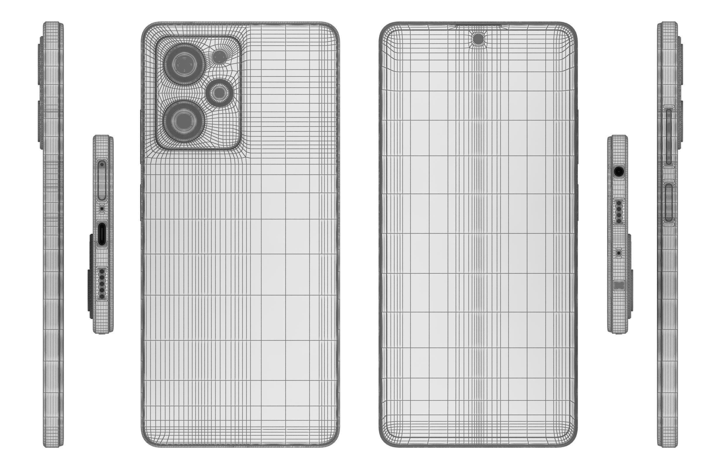 Xiaomi Poco X5 Pro 5G Yellow 3D model_17