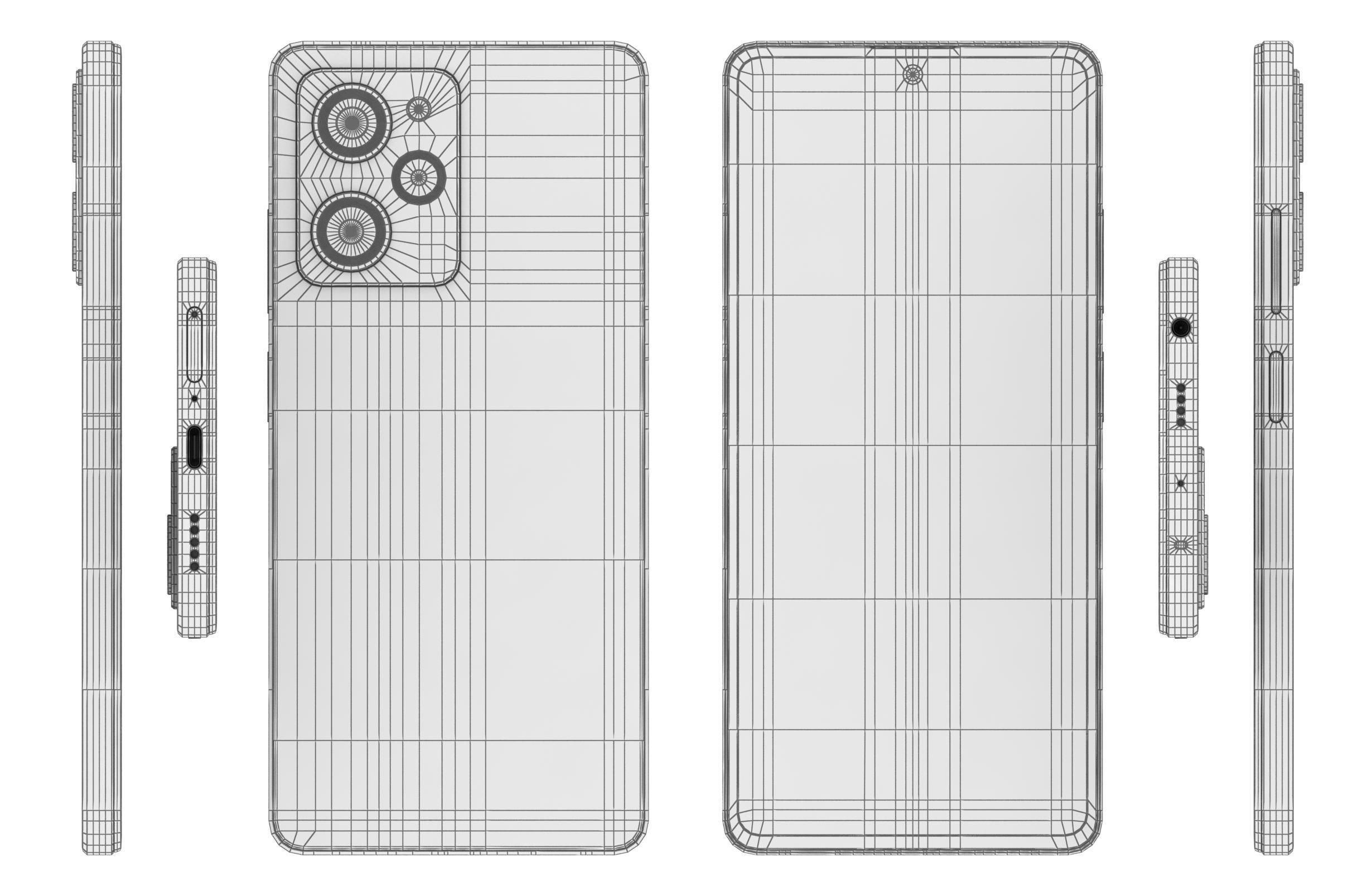 Xiaomi Poco X5 Pro 5G Yellow 3D model_16