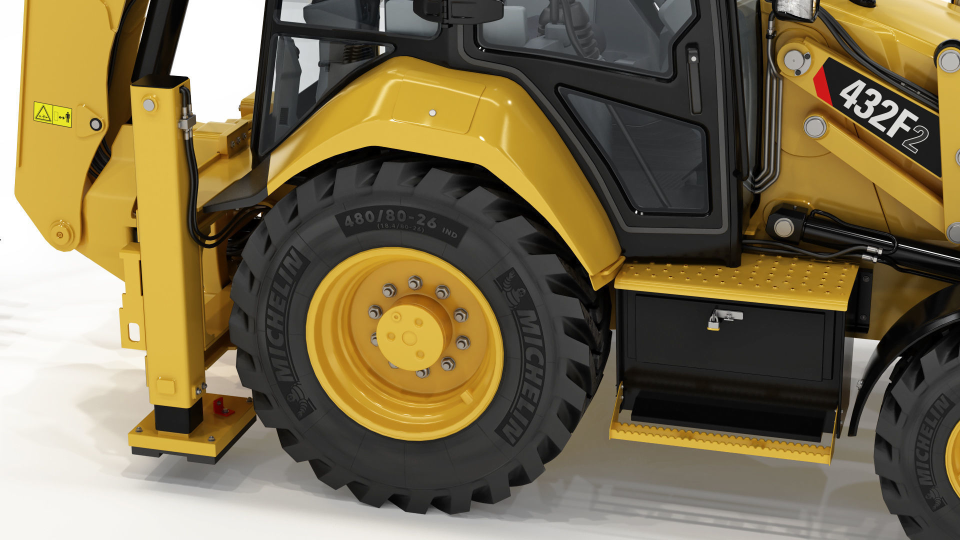 Backhoe Loader 3D model_21