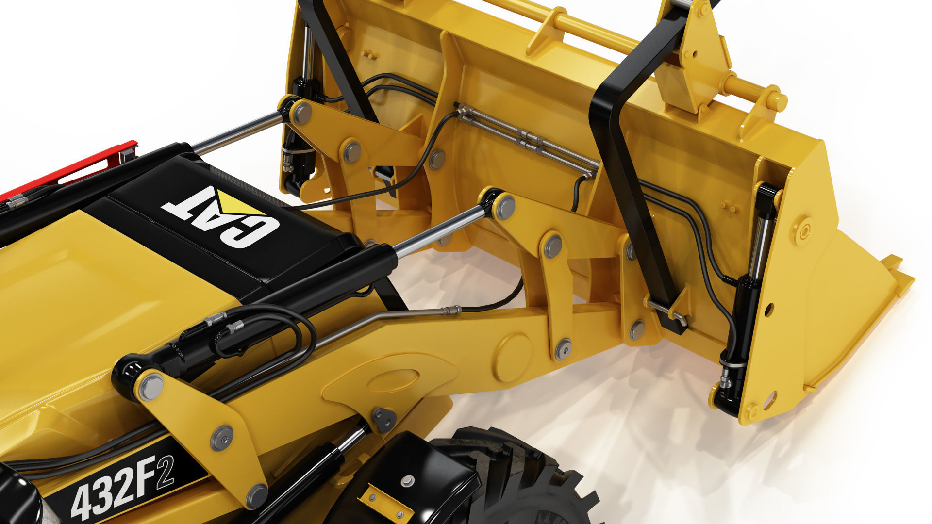 Backhoe Loader 3D model_22