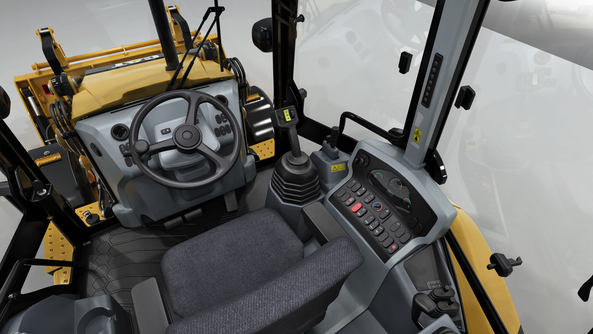 Backhoe Loader 3D model_26