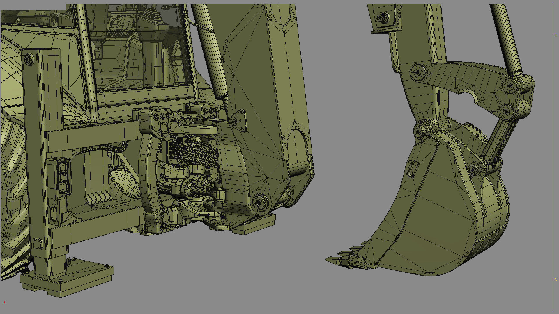 Backhoe Loader 3D model_35