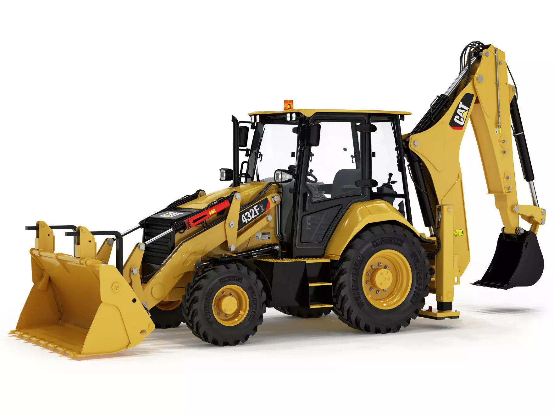 Backhoe Loader 3D model_0