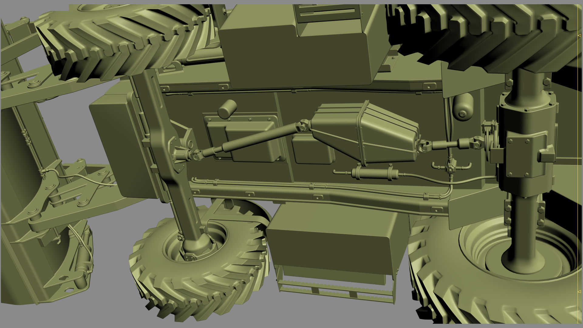 Backhoe Loader 3D model_42