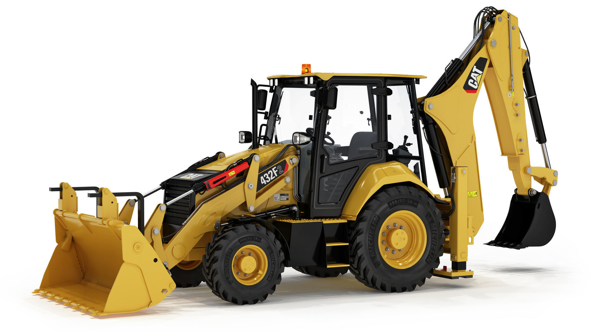 Backhoe Loader 3D model_2