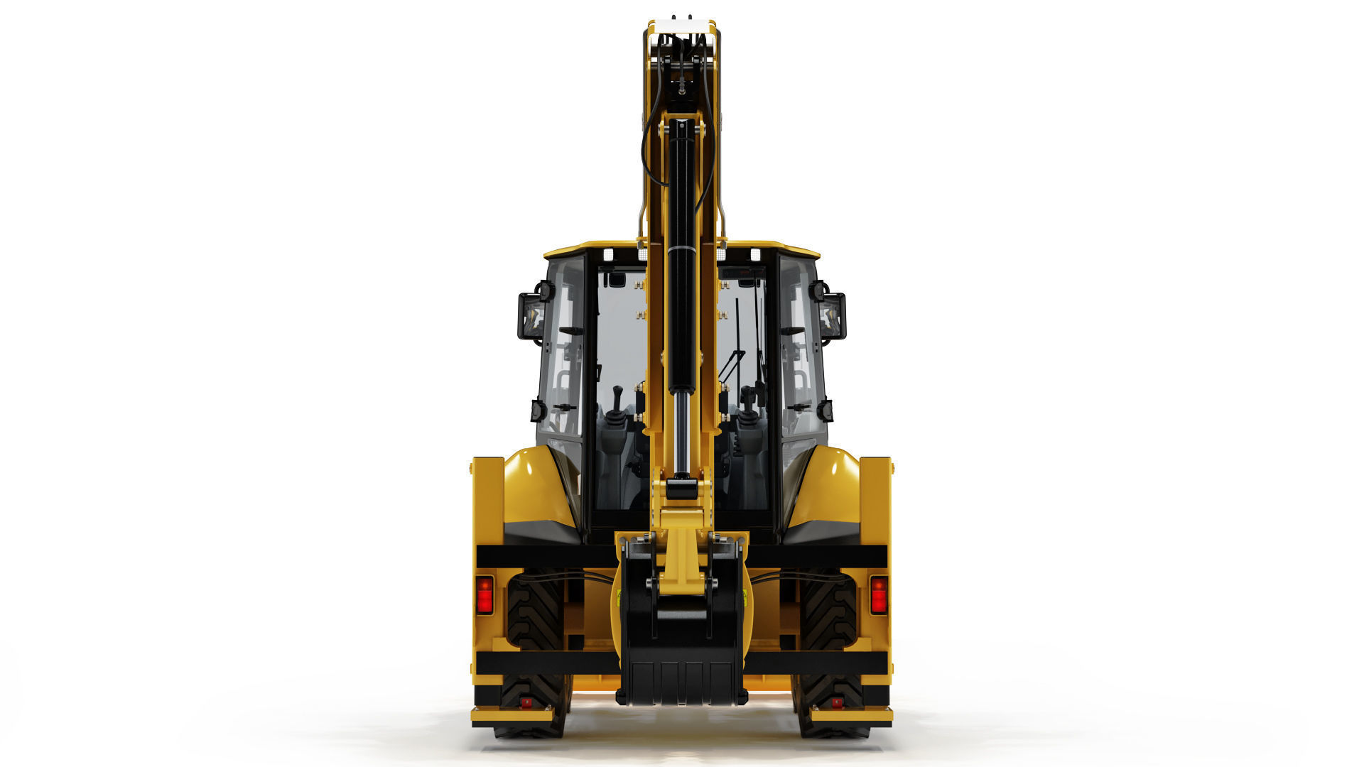 Backhoe Loader 3D model_6