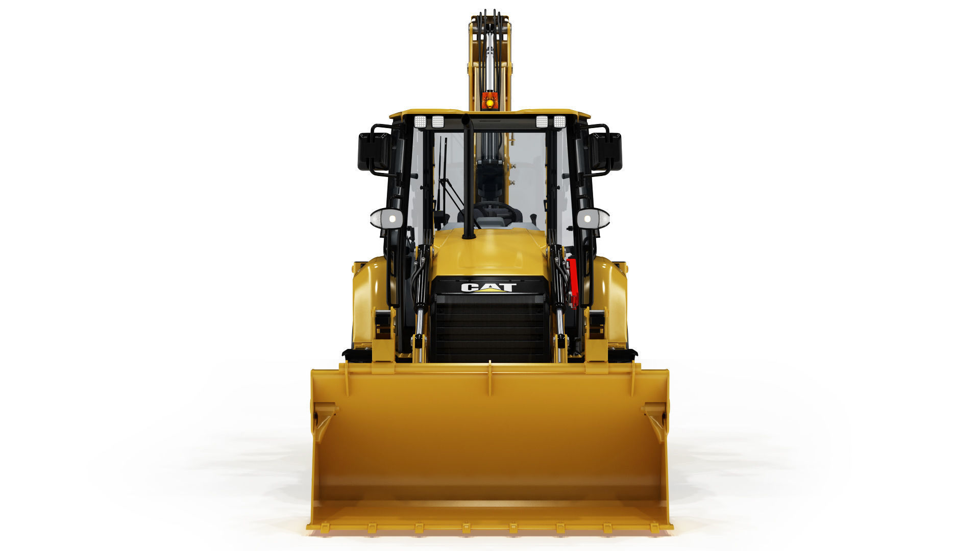 Backhoe Loader 3D model_13