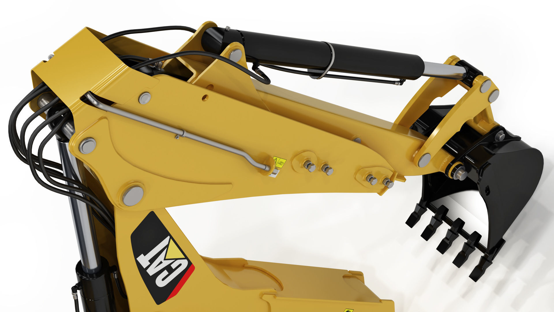 Backhoe Loader 3D model_17