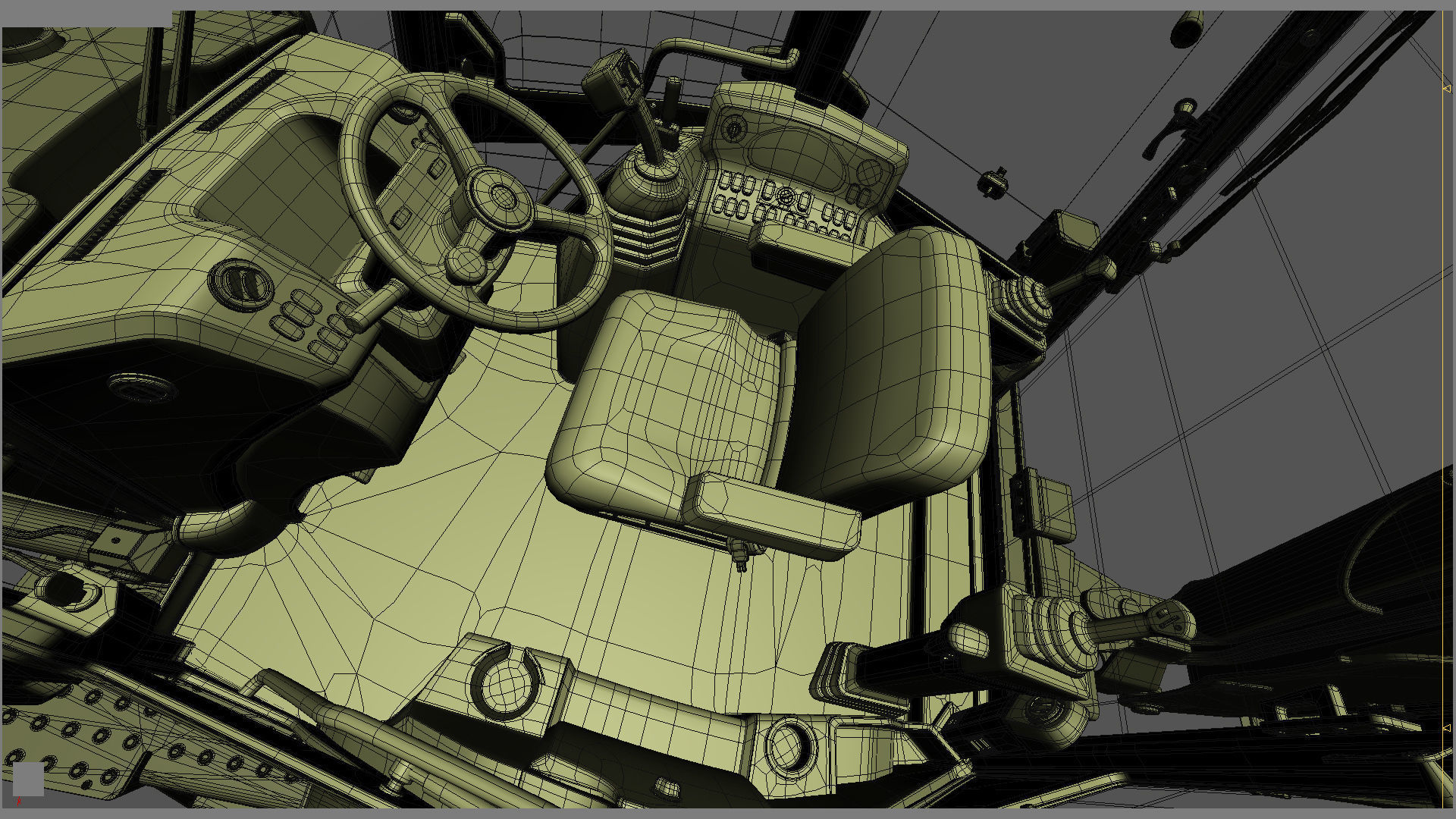 Backhoe Loader 3D model_41