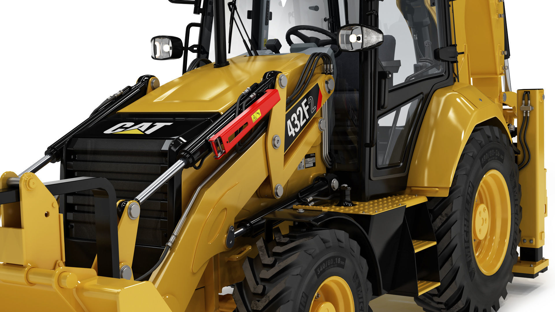 Backhoe Loader 3D model_23