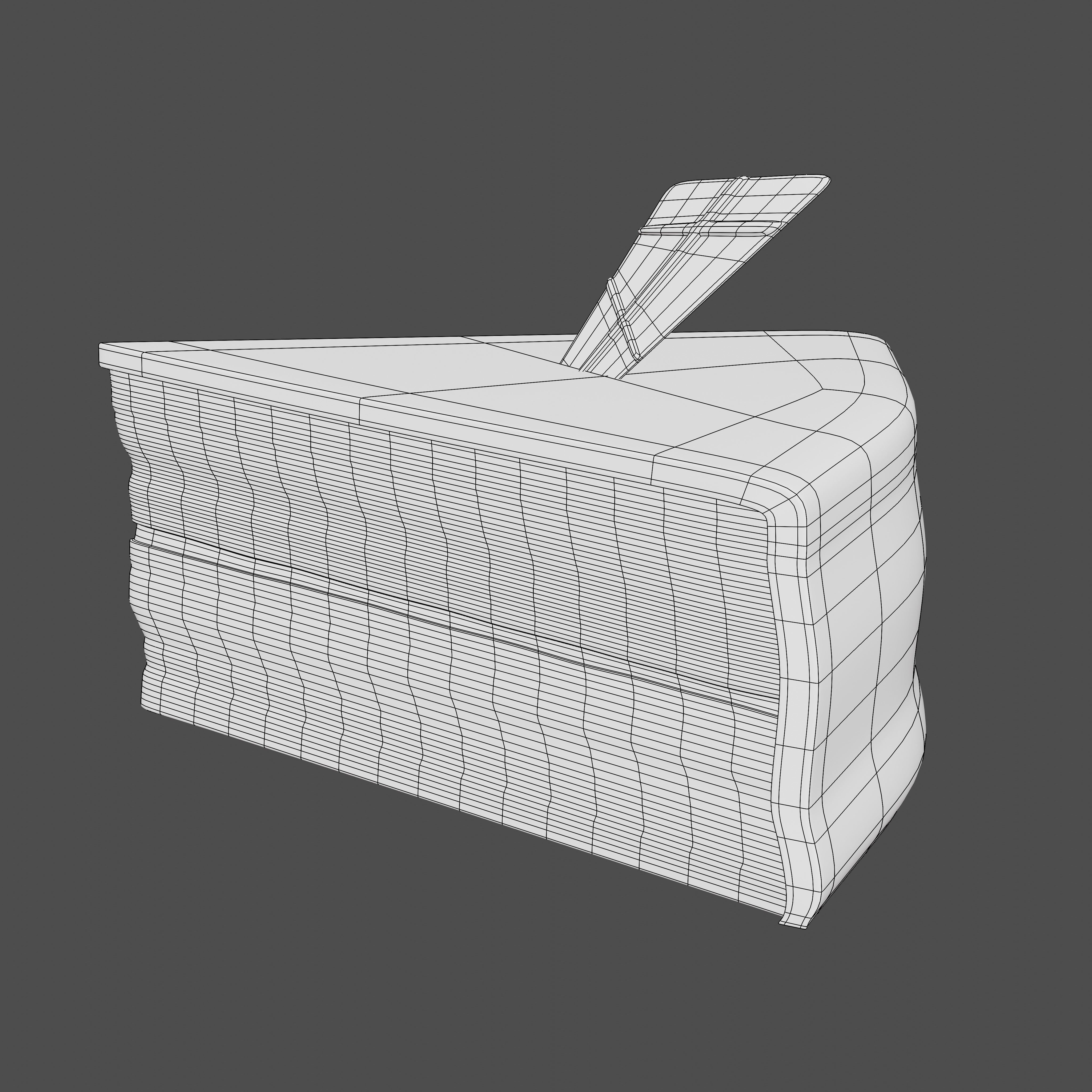 Chocolate Cake with Plate and Fork Free 3D model_8