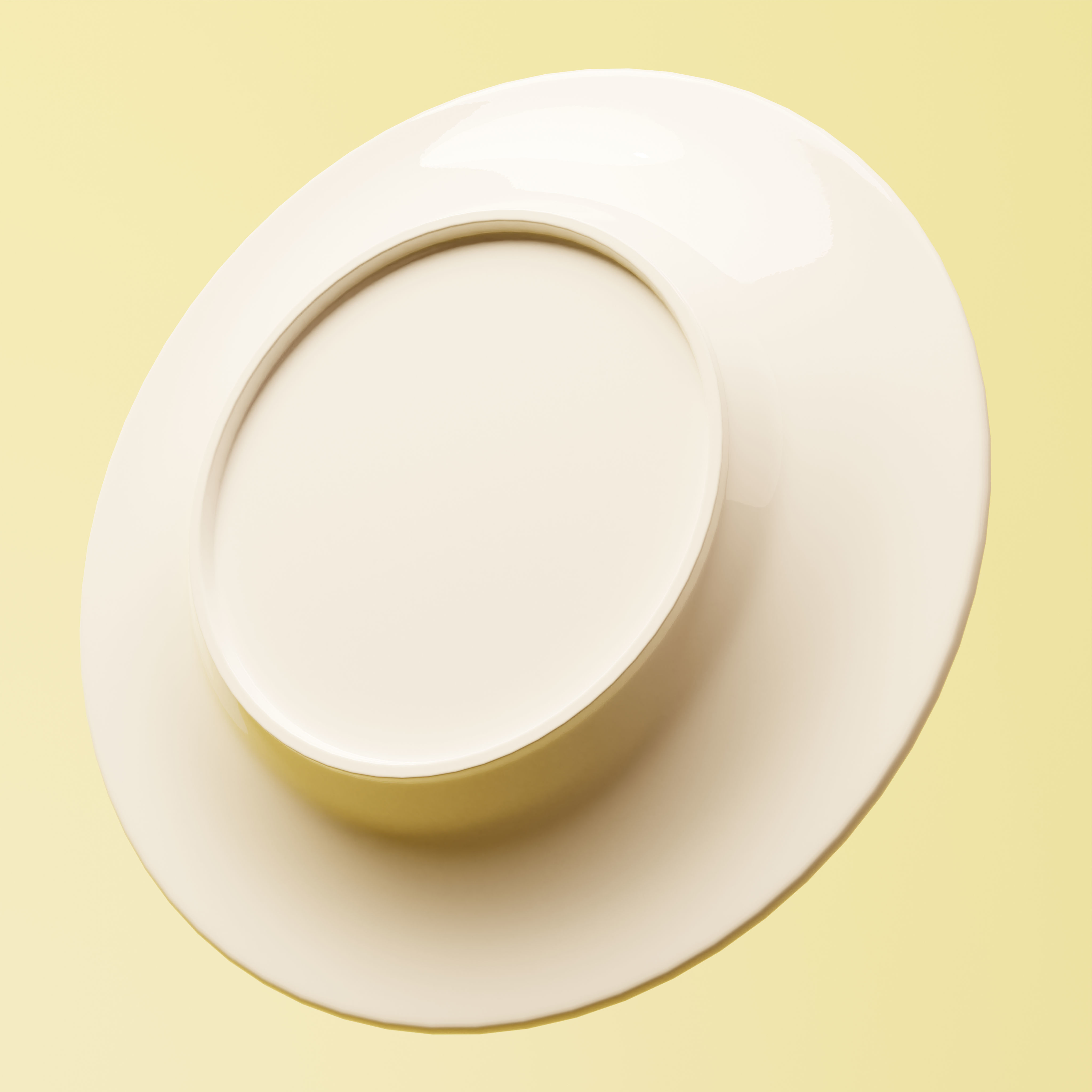 Chocolate Cake with Plate and Fork Free 3D model_7