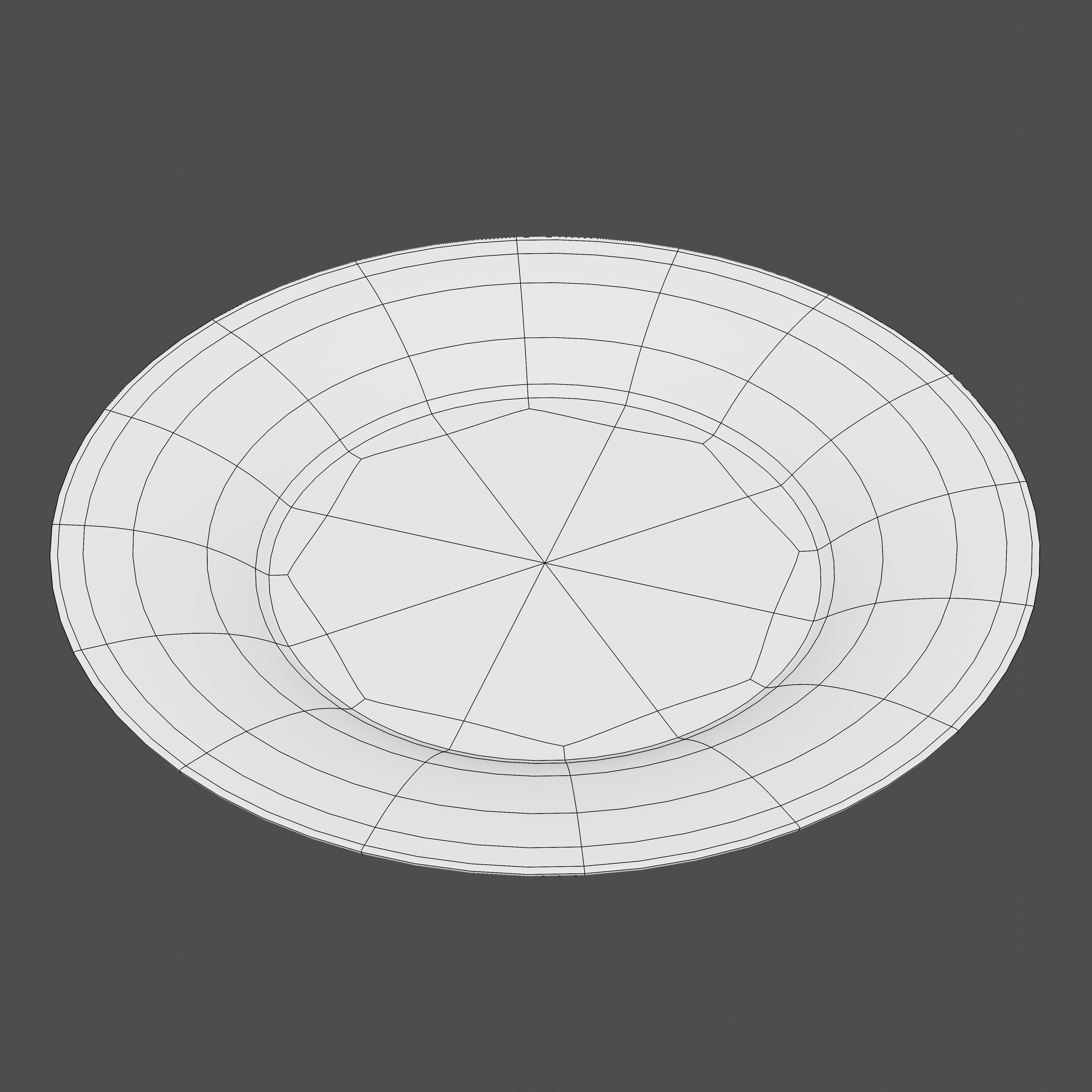 Chocolate Cake with Plate and Fork Free 3D model_12