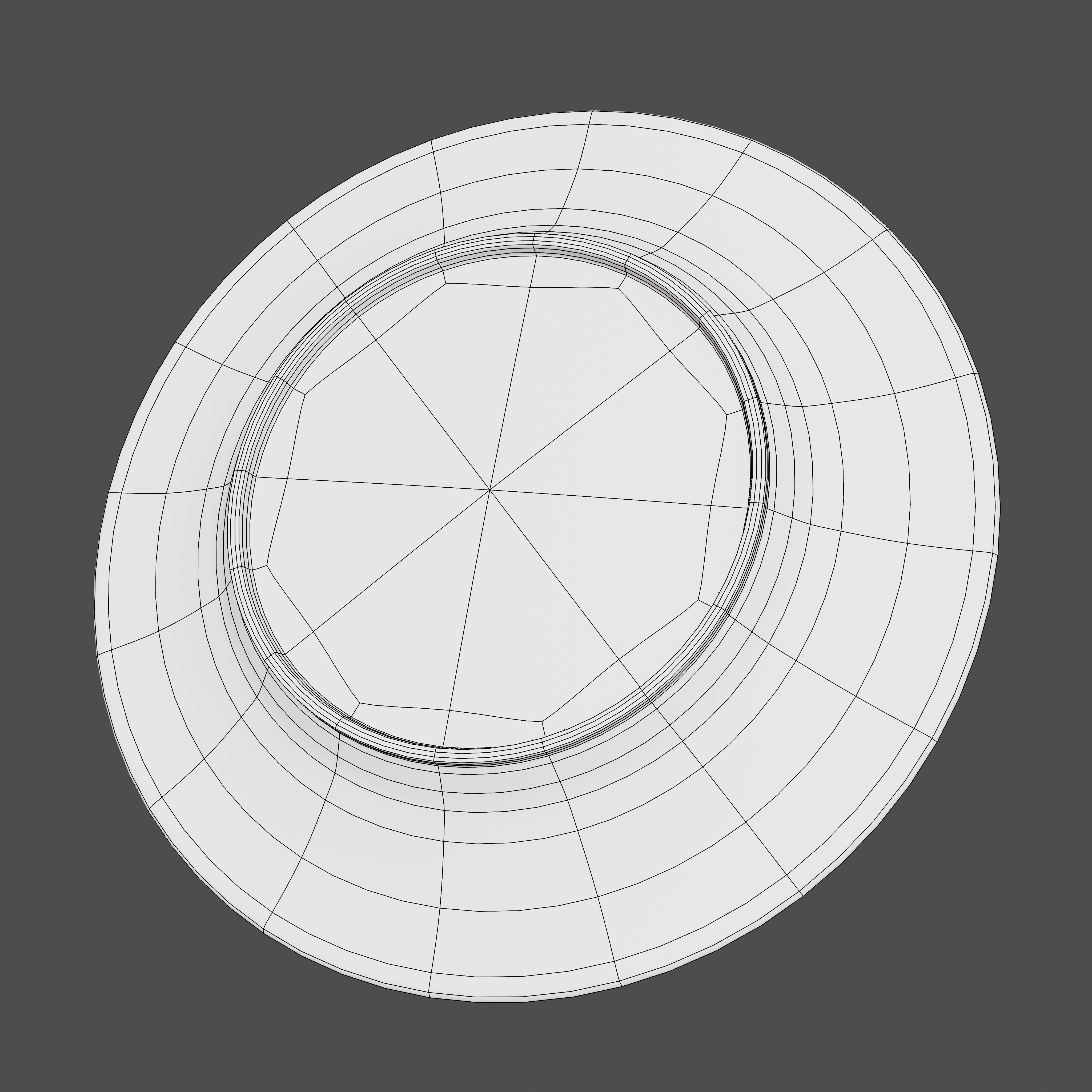 Chocolate Cake with Plate and Fork Free 3D model_14