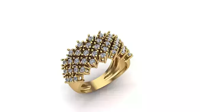 Anel multiplas pedras