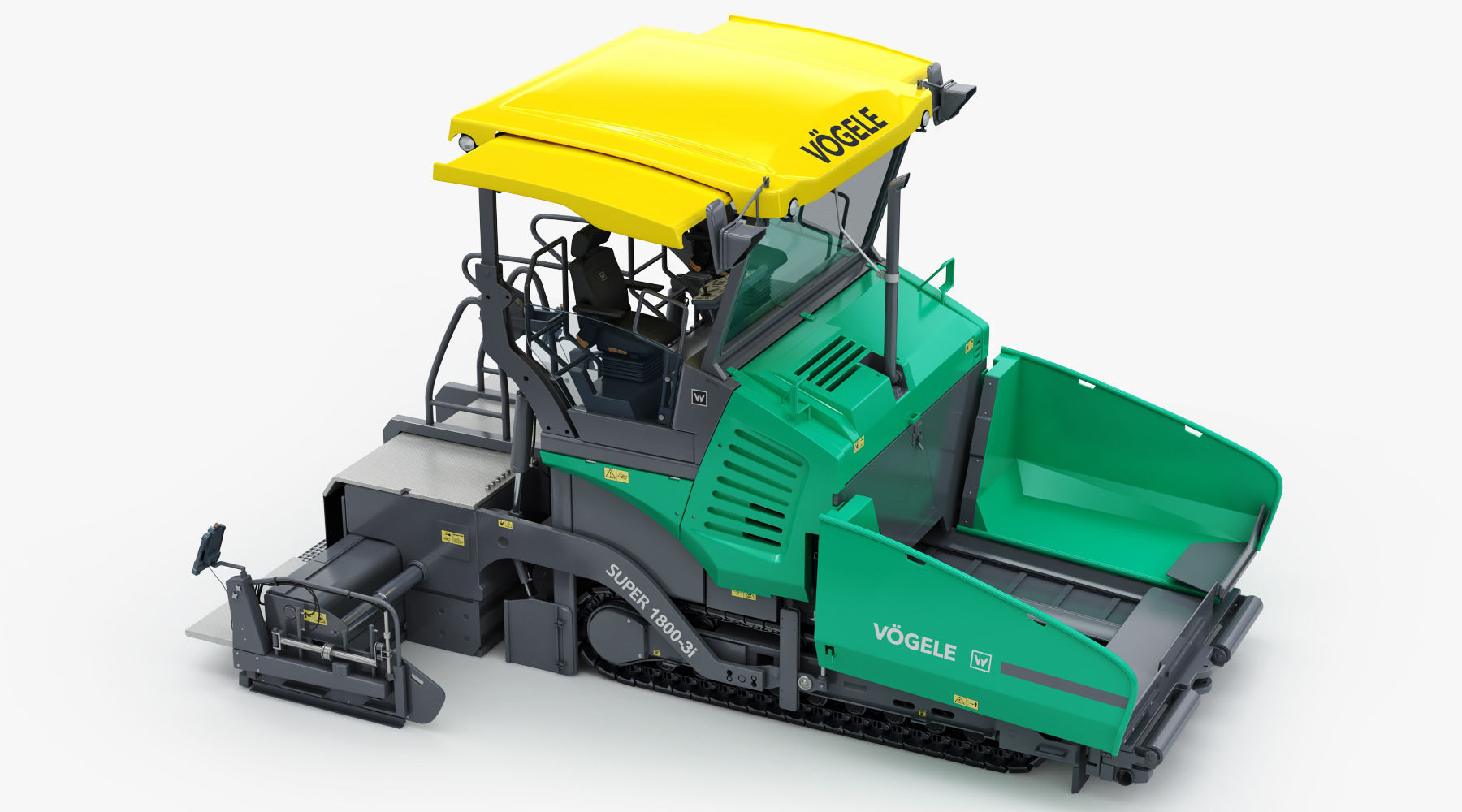 Asphalt  Paver Vogele Super 1800-3i 3D model_9