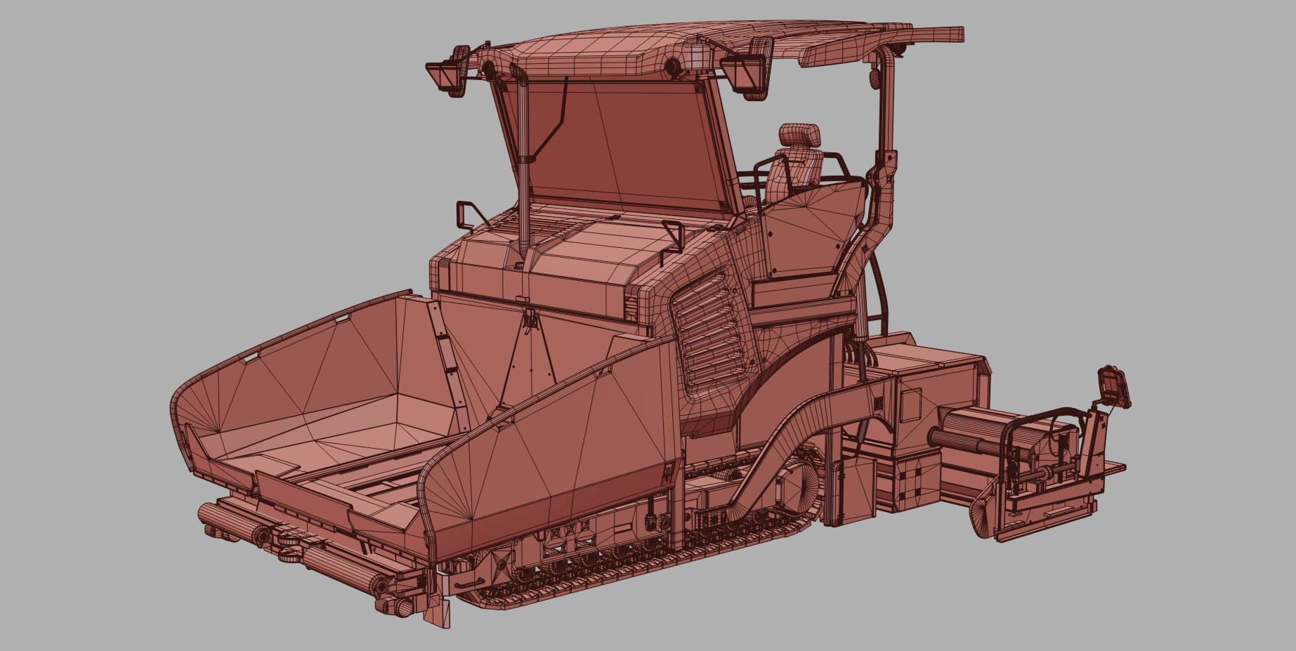 Asphalt  Paver Vogele Super 1800-3i 3D model_19