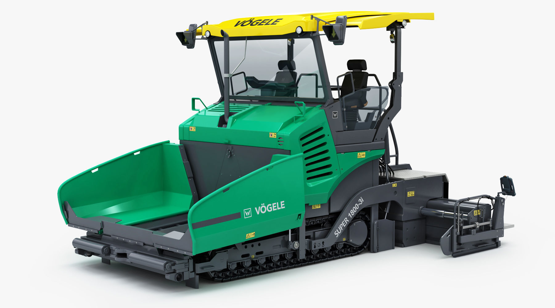 Asphalt  Paver Vogele Super 1800-3i 3D model_2