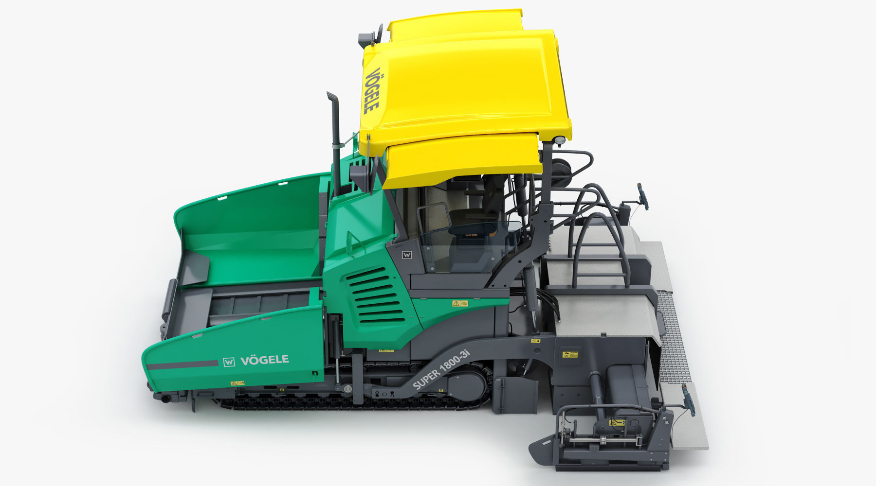 Asphalt  Paver Vogele Super 1800-3i 3D model_4