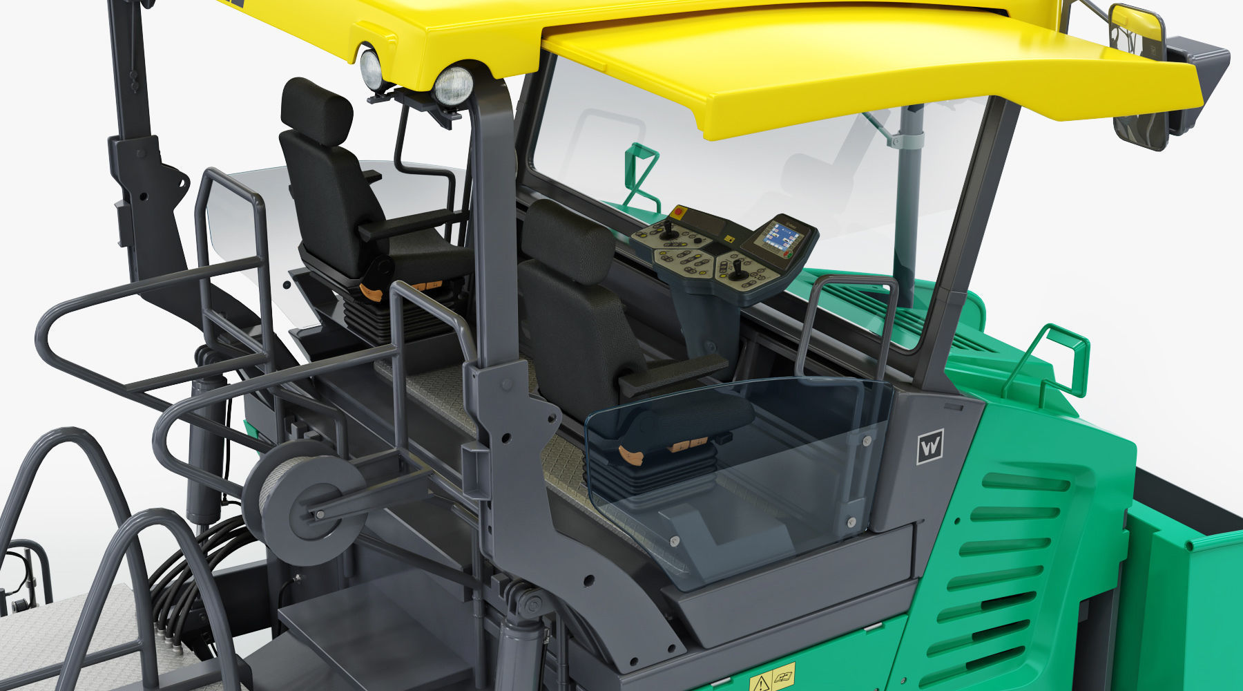 Asphalt  Paver Vogele Super 1800-3i 3D model_8