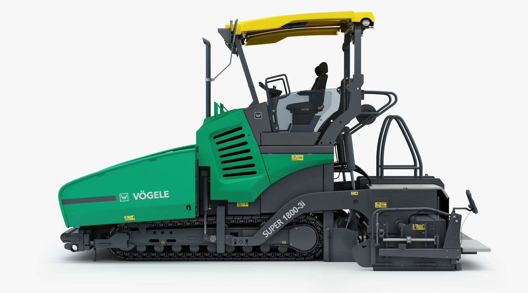 Asphalt  Paver Vogele Super 1800-3i 3D model_3