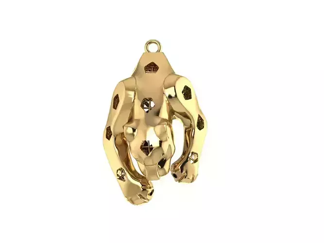 new design pendant tiger 005 3D print model