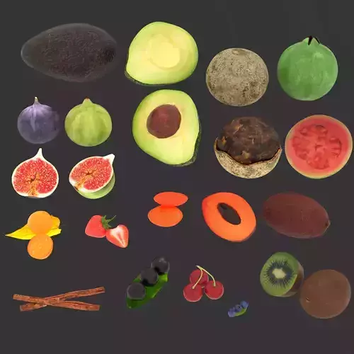 Fruits and vegetables set 2