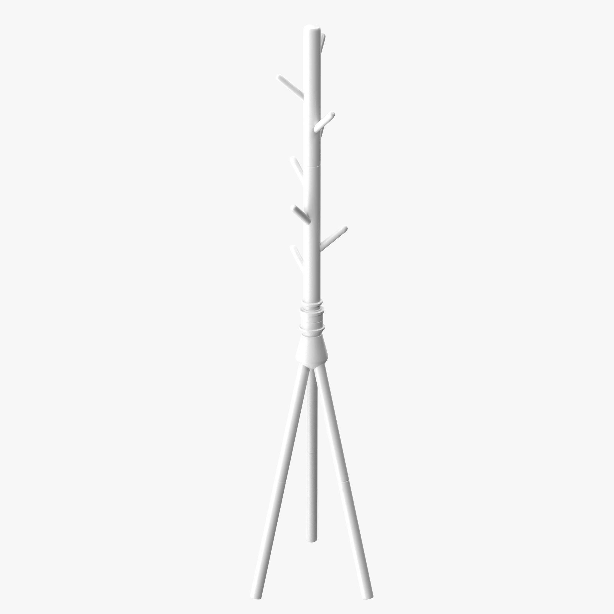 Coat Rack Stand with 7 Hooks 3D model_11